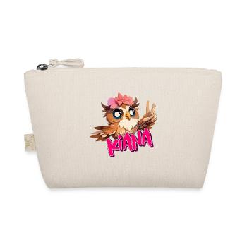 KIANA - Beau nom de fille avec un hibou mignon - Trousse biologique - nature - Devant