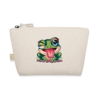 Ästhetischer Frosch Frösche für einen Frosch - Bio-Täschchen - Natur - Vorne