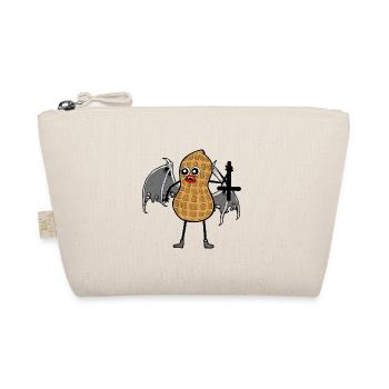 Halloween Peanut Antichrist Cross Vampire Nut - Organic Pouch - nature - Front