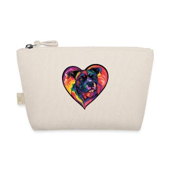 American Staffordshire Terrier Chien Cœur Amour Chien - Trousse biologique - nature - Devant