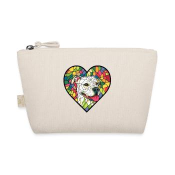 Dogo Argentino Hund Herz Hundeliebe - Bio-Täschchen - Natur - Vorne