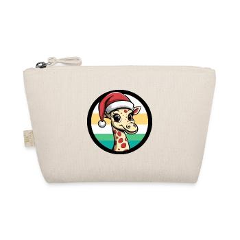 Giraffe Christmas Animal - Organic Pouch - nature - Front