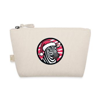 Zebra Christmas Animal - Organic Pouch - nature - Front