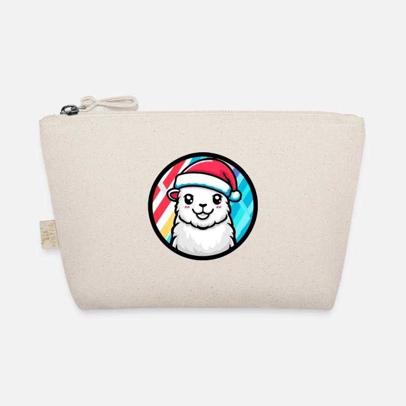 Alpaka Llama Weihnachten Tier Bio-Täschchen