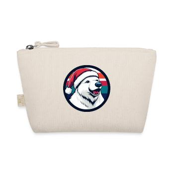 Polar Bear Christmas Animal - Organic Pouch - nature - Front