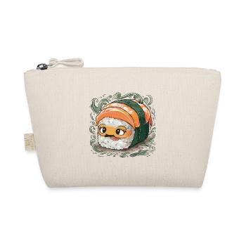 Niedliche Sushi Fisch Reis Japanisches Essen - Bio-Täschchen - Natur - Vorne