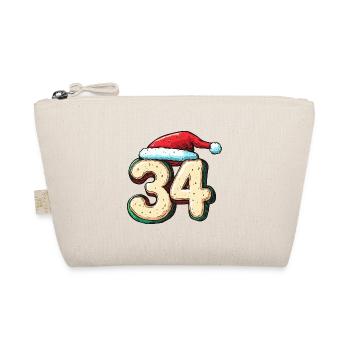 34 Number Christmas Cookie - Organic Pouch - nature - Front