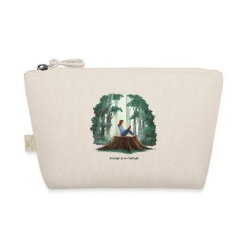 Reading is My Therapy – Books & Relaxation - Organic Pouch - nature - Front