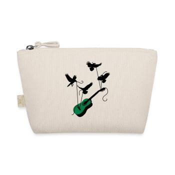 Vögel mit Gitarre - Bio-Täschchen - Natur - Vorne