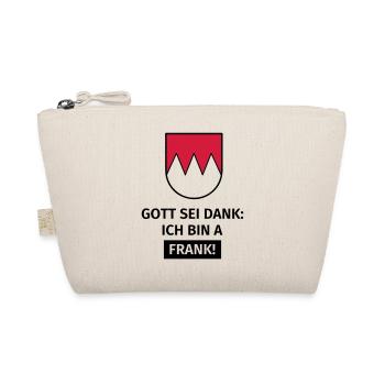 Gott sei Dank ich bin a Frank - Bio-Täschchen - Natur - Vorne
