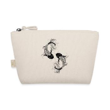 two fanciful Kois - Organic Pouch - nature - Front