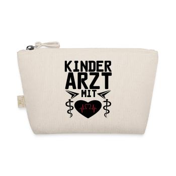 Kinderarzt mit Herz Geschenk - Bio-Täschchen - Natur - Vorne