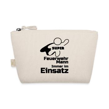 Super Feuerwehrmann Geschenk - Bio-Täschchen - Natur - Vorne