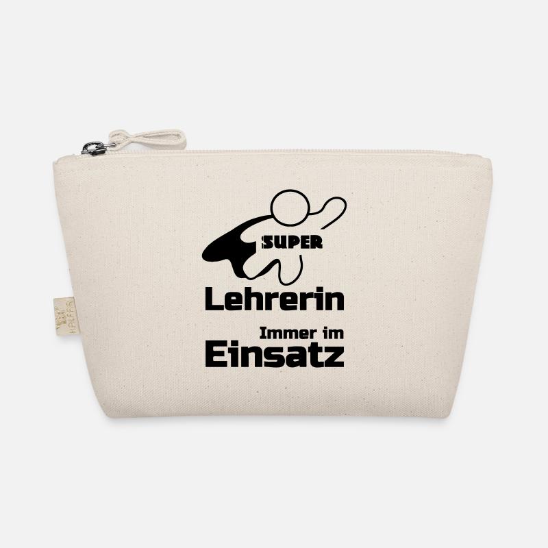 Super Lehrerin Geschenk - Bio-Täschchen - Natur