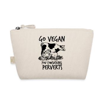 Go vegan - Organic Pouch - nature - Front