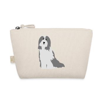 Bearded Collie - Bio-Täschchen - Natur - Vorne