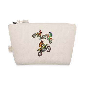 Comic Motocross - 3 Bikes - Bio-Täschchen - Natur - Vorne