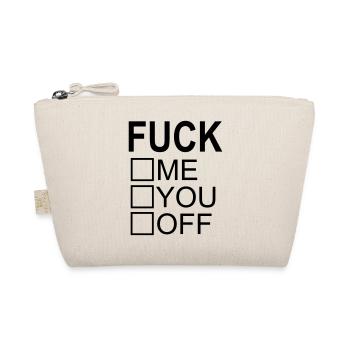 fuck me you off - Bio-Täschchen - Natur - Vorne