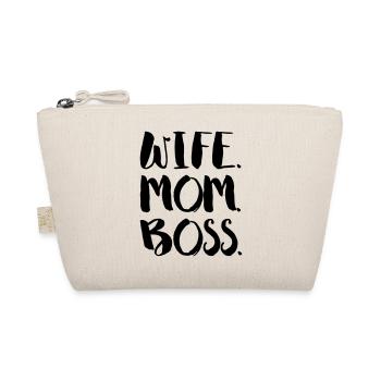 WIFE. MOM. BOSS - Organic Pouch - nature - Front