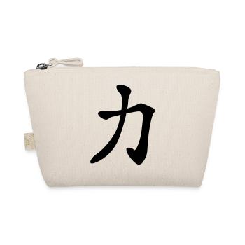 chinese_sign_strength_1c - Bio-Täschchen - Natur - Vorne