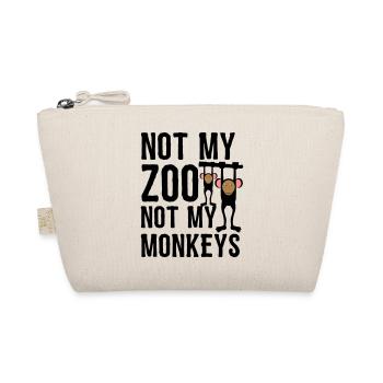 not my Zoo not my Monkeys 1 - Bio-Täschchen - Natur - Vorne