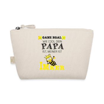 T-Shirt Geschenk - cooler Papa Imker - Bio-Täschchen - Natur - Vorne
