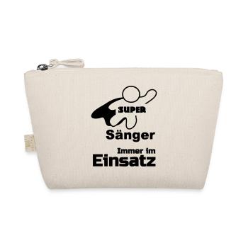 Super Sänger, Musik,Berufe, Sprüche, Geschenk - Bio-Täschchen - Natur - Vorne