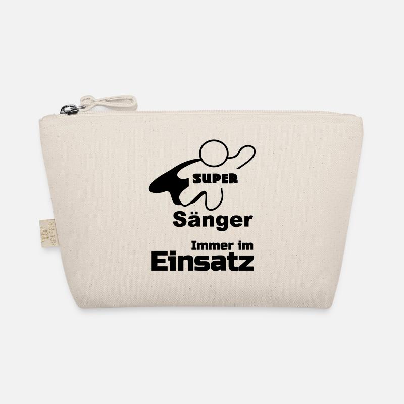 Super Sänger, Musik,Berufe, Sprüche, Geschenk - Bio-Täschchen - Natur