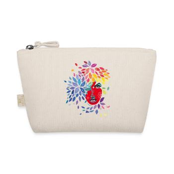 Woman with flowery hair - Organic Pouch - nature - Front