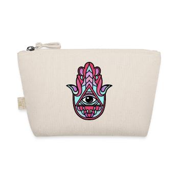 Hamsa idée cadeau main - Trousse biologique - nature - Devant