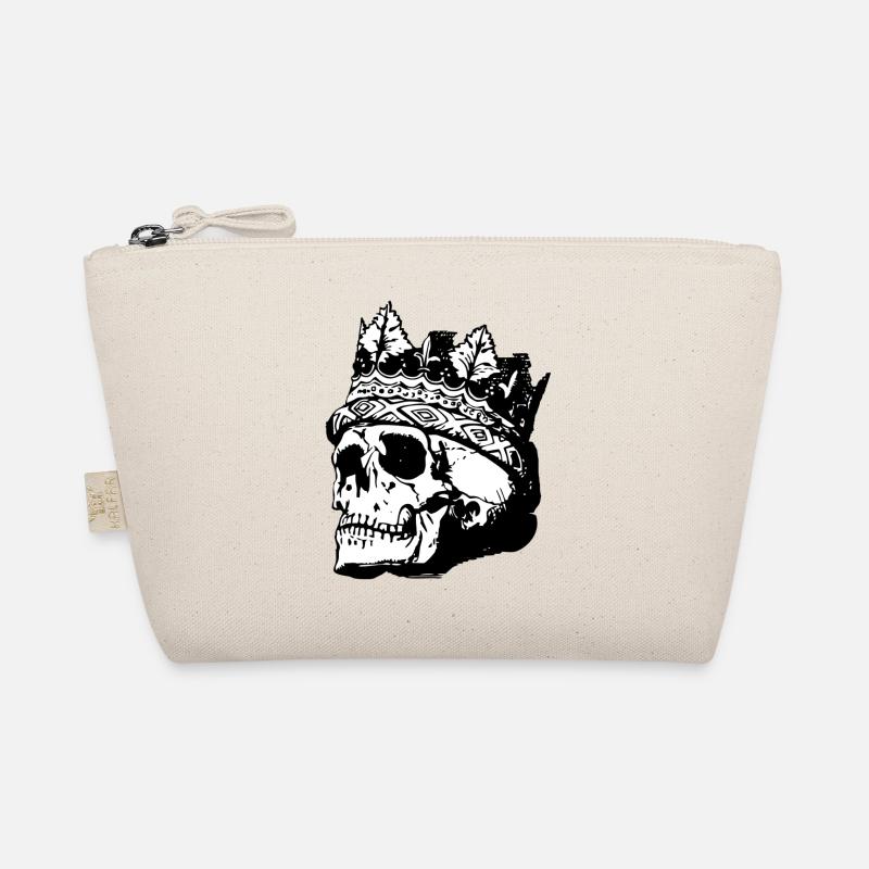 skull - Organic Pouch - nature