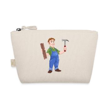 tischler zimmermann schreiner carpenter joiner8 - Bio-Täschchen - Natur - Vorne