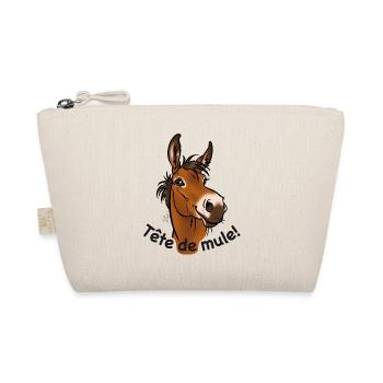 Mule, Tête de mule! (texte noir) - Trousse biologique - nature - Devant