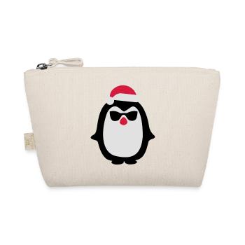 Santa penguin - Organic Pouch - nature - Front
