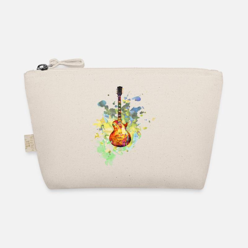 Gitarre E-Gitarre Verstärker Les Paul Geschenk - Bio-Täschchen - Natur