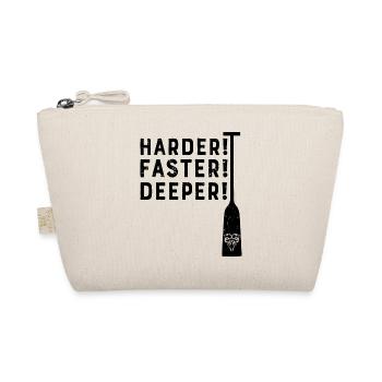Drachenboot Harder! Faster! Deeper! Kanu Sport - Bio-Täschchen - Natur - Vorne