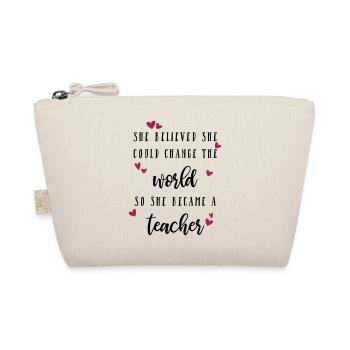 Teacher could change the world - Organic Pouch - nature - Front