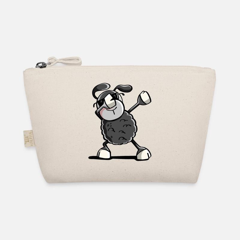 Trendy Schwarzes Dab Dance Schaf - Dabbing Tiere Bio-Täschchen