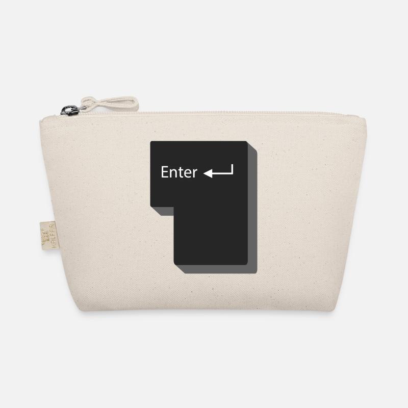 Enter button computer gift idea Organic Pouch