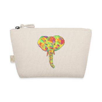 Happy Elephant - Organic Pouch - nature - Front