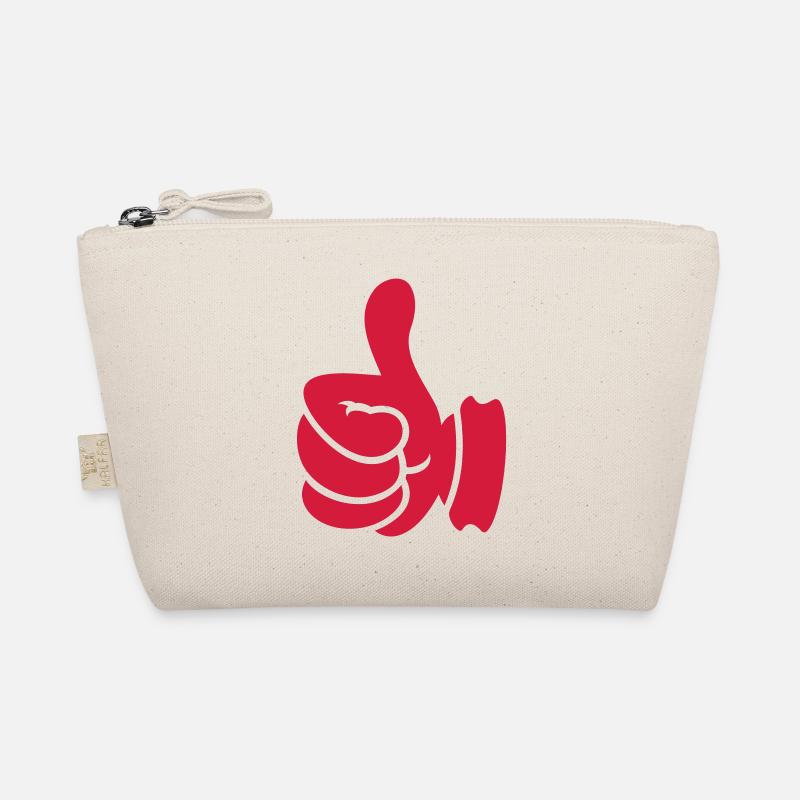 Daumen hoch / thumbs up (1c) Bio-Täschchen