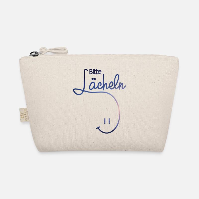 lachen laecheln Geschenk Geschenkidee bitte Smiley Bio-Täschchen