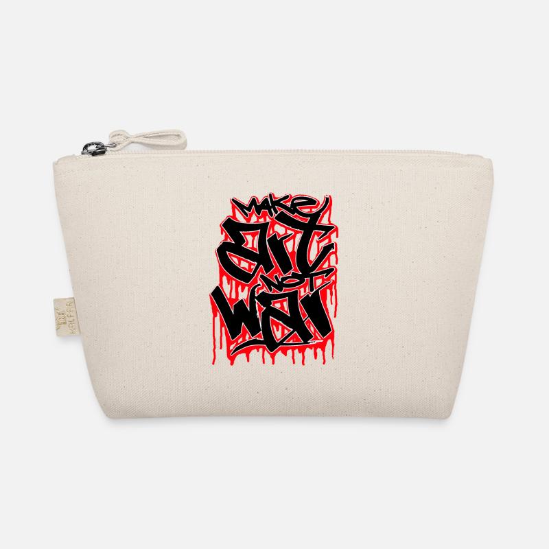 make art not war graffiti sprayer geschenk Bio-Täschchen