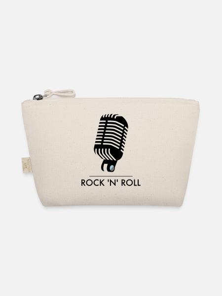 Old School Mic - Rock 'n 'Roll - Bio-Täschchen - Natur - Vorne