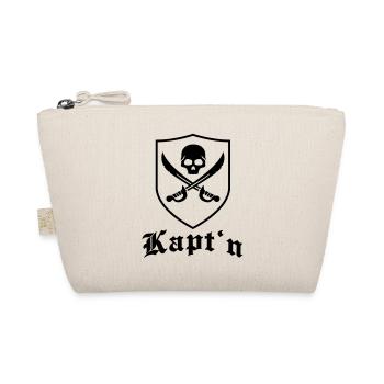 pirat_wappen_kaptin__f1 - Bio-Täschchen - Natur - Vorne