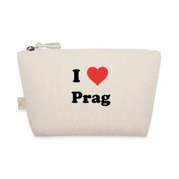 I Love Prague - I Love Prague Heart - Organic Pouch - nature - Front