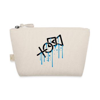 nass tropfen graffiti controller kontur cool X vie - Bio-Täschchen - Natur - Vorne