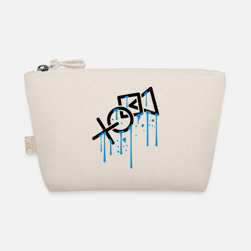wet drip graffiti controller silhouette cool X vie Organic Pouch