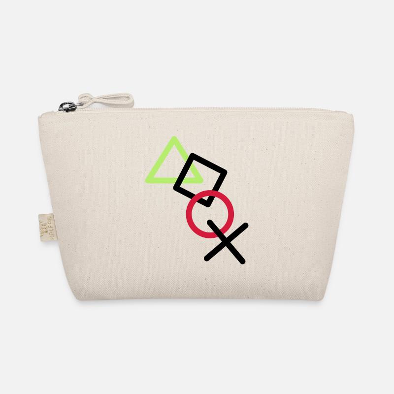 X square triangle icons controller game circle lo Organic Pouch