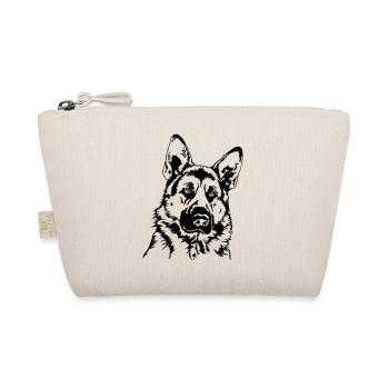 DEUTSCHER SCHÄFERHUND Portrait Wilsigns - Bio-Täschchen - Natur - Vorne
